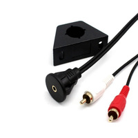 Câble USB de 2 mètres avec support pour tableaux de bord de voiture et de moto, étanche, connecteur 3,5 mm, conducteur en cuivre, vente directe