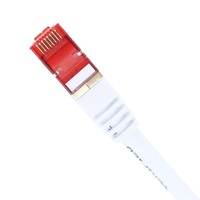 Kabel Komunikasi Ethernet Patch Cord 3M FFTP CAT8 26AWG(7/0.16MM) PVC Putih