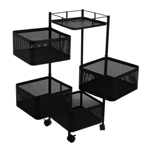 Корзины для хранения из углеродистой стали с четырехслойным контейнером для пищевых продуктов - Product Image 3