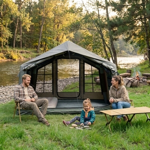Stable Waterproof High Air Beam Outdoor Family Air <b>Tent</b> Carpas Para Camping Lujo Inflatable Camping <b>Tent</b> for 2-3 Person - Product Image 5