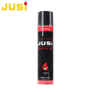 Briquet à cigarettes droit classique en métal noir JUSI JS398, coupe-vent, au butane haute pureté, portable et rechargeable - Product Image 5