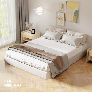 Base de Cama Clásica con Somier de 7 Pulgadas, Estructura Metálica Resistente, Cubierta de Tela, Diseño Ergonómico Silencioso, Fácil de Montar - Product Image 2