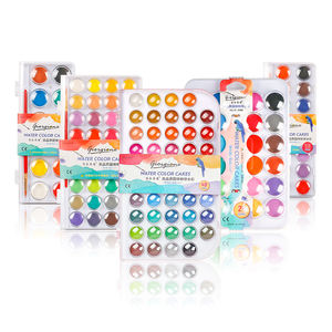 Juego de Acuarelas Sólidas Chinas Giorgione de 12/16/24/28/36/48 Colores con Pincel de Pelo de Nailon Gratis para Pintar sobre Lienzo - Product Image 2