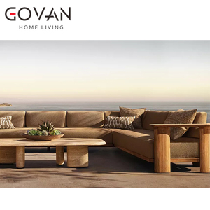 Sofá seccional en forma de U al aire libre para villas de jardín al aire libre de hoteles de alta gama - Product Image 4