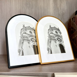 Прямые продажи от производителя: алюминиевые арочные фоторамки нестандартной формы, креативная демонстрационная платформа, современный металл - Product Image 1