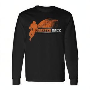 T-shirt à manches longues pour quart-arrière, design joueur de rugby et de football - Product Image 2