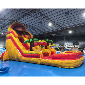 <span class=keywords><strong>Inflatable</strong></span> trượt nước Combo <span class=keywords><strong>Inflatable</strong></span> <span class=keywords><strong>bouncy</strong></span> MOONWALK nhảy lâu đài Ba làn đường trượt nước với hồ bơi lớn <span class=keywords><strong>Inflatable</strong></span> wate - Product Image 3