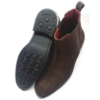 Chaussures et bottes pour hommes fabriquées en Inde avec construction Goodyear, en cuir de vache véritable, respirantes, antidérapantes, rehaussantes et légères pour l'automne
