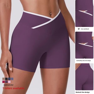 Shorts Deportivos Personalizados Under Lulu para Mujer, Shorts de Gimnasio de Alta Calidad, Resistentes a Sentadillas, Ropa Deportiva sin Costuras con Corte en V - Product Image 2