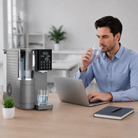 Distributeur d'eau intelligent de bureau, chaud et froid, à osmose inverse (RO), enrichi en hydrogène, avec filtre à eau alcaline instantanée chaude et froide