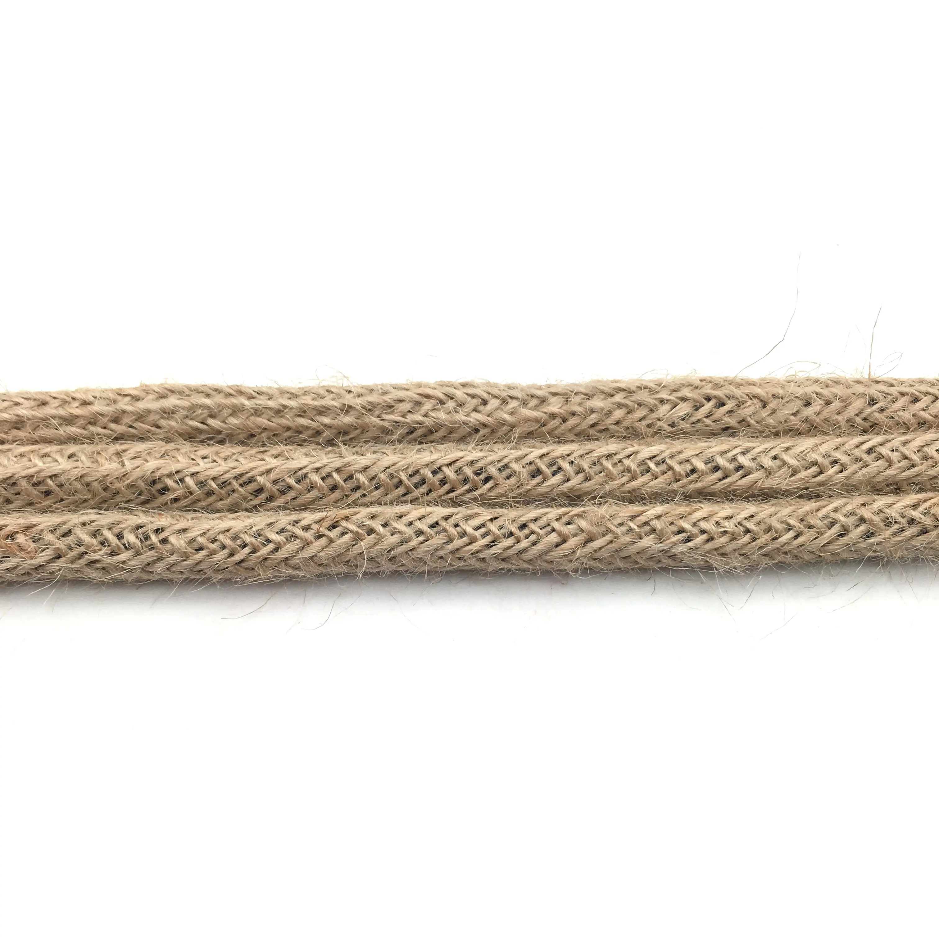 2/3 nucleo di Tessuto vintage di Rame intrecciato Cavo corda di canapa decorativa Filo Elettrico