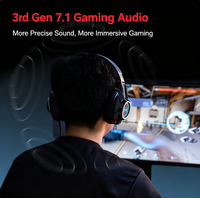 Casque de jeu HECATE G2 7.1 Surround Sound avec suppression du bruit ENC, RGB, USB, microphone pour PC PS4