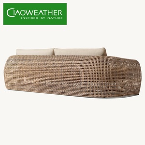Ensemble <span class=keywords><strong>de</strong></span> canapés <span class=keywords><strong>de</strong></span> <span class=keywords><strong>jardin</strong></span> modernes en rotin imperméable pour l'extérieur - Product Image 6