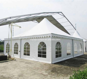Tente de réception de luxe en PVC imperméable <span class=keywords><strong>pour</strong></span> événements sportifs, chapiteau de mariage, grande tente de jardin en aluminium, gazebo pagode extérieur - Product Image 1