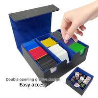 Boîte de rangement en cuir Yugioh 6 en 1 personnalisée une pièce Boîte de rangement pour jeu de cartes Jeu de société Trading Pu Deck Box