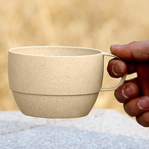 生态300毫升麦草咖啡杯茶杯带手柄促销礼品EK011 Vetto麦草咖啡杯现货 - Product Image 2
