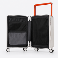 Valise Cabine Multifonctionnelle à Ouverture Frontale avec Poignée Large 20 Pouces 2026 – Sac de Voyage Facilement Accessible avec Poche Avant