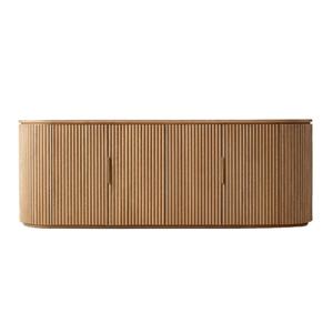 Console <span class=keywords><strong>TV</strong></span> moderna di fascia alta in legno massello di quercia 4 porte Console di Media bassa - Product Image 2