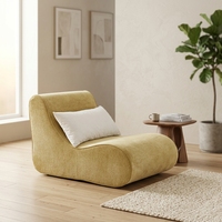 Canapé sectionnel en velours côtelé avec mousse à mémoire de forme compressée, ensemble de canapé-lit paresseux pour adultes (design moderne)
