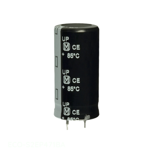 ตัวเก็บประจุแบบมีรูสำหรับ ECO-S2EP471BA ผ่านรูโหว่470 uF 20% 250V แบบสแนป th 470 uF - Product Image 1