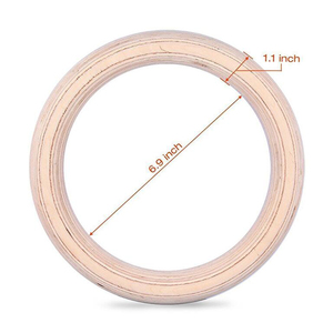Anneaux de <span class=keywords><strong>gymnastique</strong></span> en bois réglables de 32mm 1.11 Entraîneurs de suspension avec sangles numérotées pour l'entraînement de <span class=keywords><strong>gymnastique</strong></span> - Product Image 2