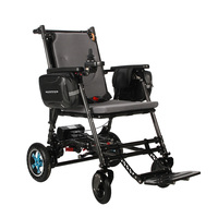 Fauteuil roulant électrique extérieur portatif alimenté en fibre de carbone de voyage ultra léger