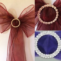 Prix usine plaqué or fleur strass broches pour ceinture chaise Bouquet bougie broche vêtements accessoire décoration