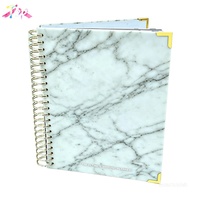 Carnet de notes personnalisé 8 1/2 x 11 avec couverture rigide, agenda, organisateur, carnet de notes, bloc-notes, cahier avec spirale dorée