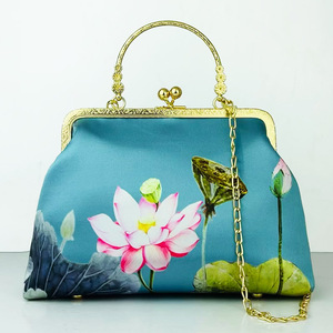 Sac à bandoulière en cuir à clip à <span class=keywords><strong>main</strong></span>, fermeture éclair dorée, nouveau style chinois élégant, sac à bandoulière pour femme, sac pour <span class=keywords><strong>homme</strong></span> - Product Image 6