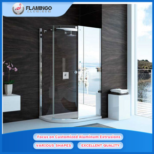 2025 Nieuw Ontwerp Aluminium Douchedeurprofielen Cabine Badkamer Glazen Deurklink Aluminium Douchedeur Onderdelen - Product Image 3