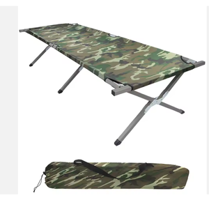 Lit de camping pliable moderne et abordable, prix d'usine, en tissu Oxford 600D et acier, pliable - Product Image 4