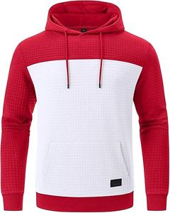 Sweat à capuche matelassé tendance à manches raglan |   Sweat-shirt d'hiver uni doublé en jersey 100% polyester, service OEM sur le devant, personnalisable - Product Image 5