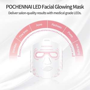 Flexible LED-Gesichts maske Silikon Gesichts-LED-Lichter Gesichts maske Profession elle Silikon Bunte LED-Gesichts maske Lichttherapie Schönheit - Product Image 2