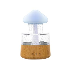 Humidificador de Nube de <span class=keywords><strong>Lluvia</strong></span> con Luz Nocturna de 7 Colores y Sonidos de <span class=keywords><strong>Lluvia</strong></span>, Color Madera, 450 ml, con Ruido Blanco <span class=keywords><strong>para</strong></span> Relajarse y Ayudar a <span class=keywords><strong>Dormir</strong></span> - Product Image 1