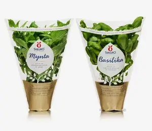 CPP OPP biodegradable plastic bag for lettuce