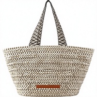 Sac fourre-tout importé pour femmes, grand sac d'été, bretelles confortables pour la peau, sac de plage, sac de voyage, usage quotidien 12.6x7.1x13