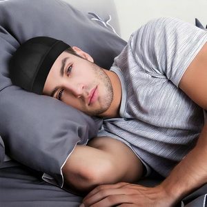 หมวกแก๊ปผ้าซาติน<span class=keywords><strong>ส</strong></span>ำหรับผู้<span class=keywords><strong>ชาย</strong></span>และผู้หญิงหมวกคลื่น360นุ่มลื่นพร้อมแถบกว้างสำหรับใ<span class=keywords><strong>ส</strong></span>่นอนหมวกคลุมอาบน้ำใช้ได้ทั้ง<span class=keywords><strong>ชาย</strong></span>และหญิง - Product Image 4