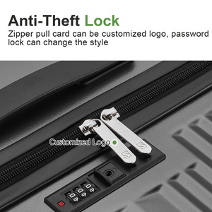 Sokok thanh lịch Xe đẩy túi 4 cái Bộ đơn giản Thiết kế hiện đại PC Chất liệu hành lý Set với Cup và điện thoại chủ - Product Image 6