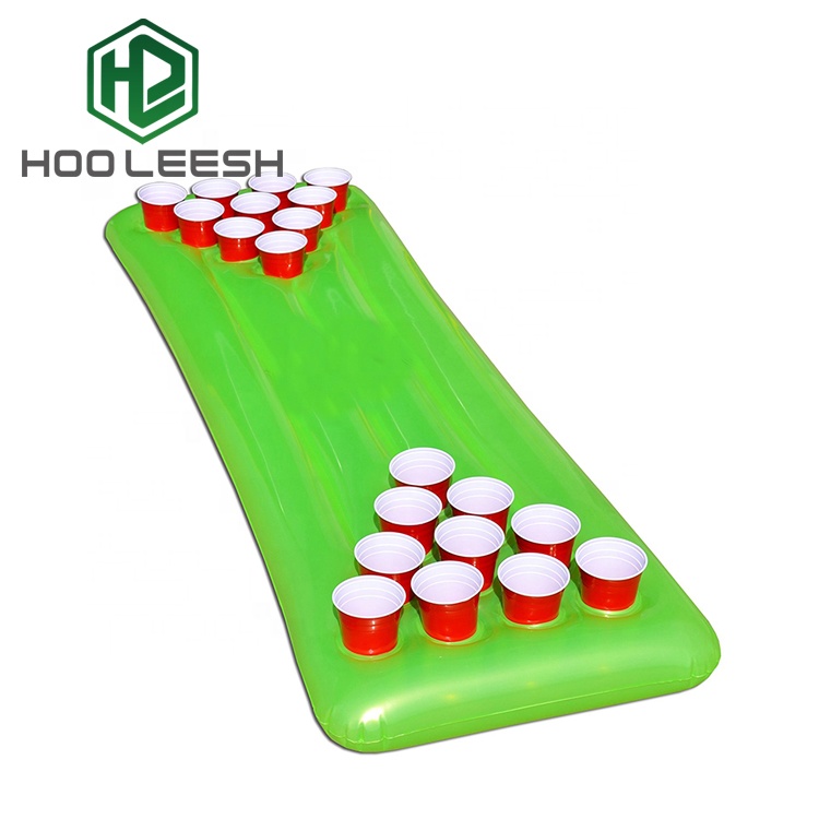 Пластиковый бассейн командной игры поплавок набор надувного Beer Pong плот
