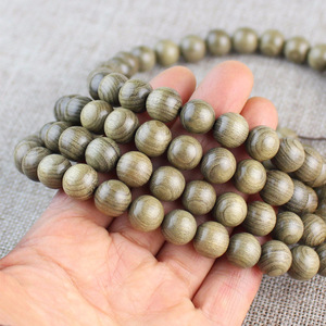 สร้อยข้อมือไม้ซีฉวน 108 เม็ด ขนาด 10-12 มม. ลูกปัดกลมสำหรับสวดมนต์แบบพุทธ เครื่องประดับสไตล์ชาติพันธุ์ - Product Image 4