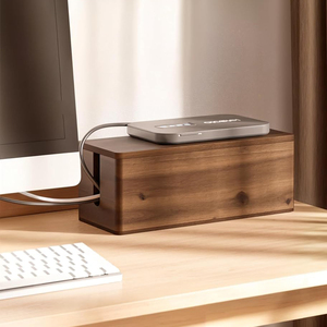 <span class=keywords><strong>Caja</strong></span> Organizadora de Cables de Madera de Acacia, Ocultador de Enchufes, <span class=keywords><strong>Caja</strong></span> de Almacenamiento de Cables <span class=keywords><strong>para</strong></span> Oficina, Cables de <span class=keywords><strong>Router</strong></span>, Debajo del Escritorio - Product Image 5