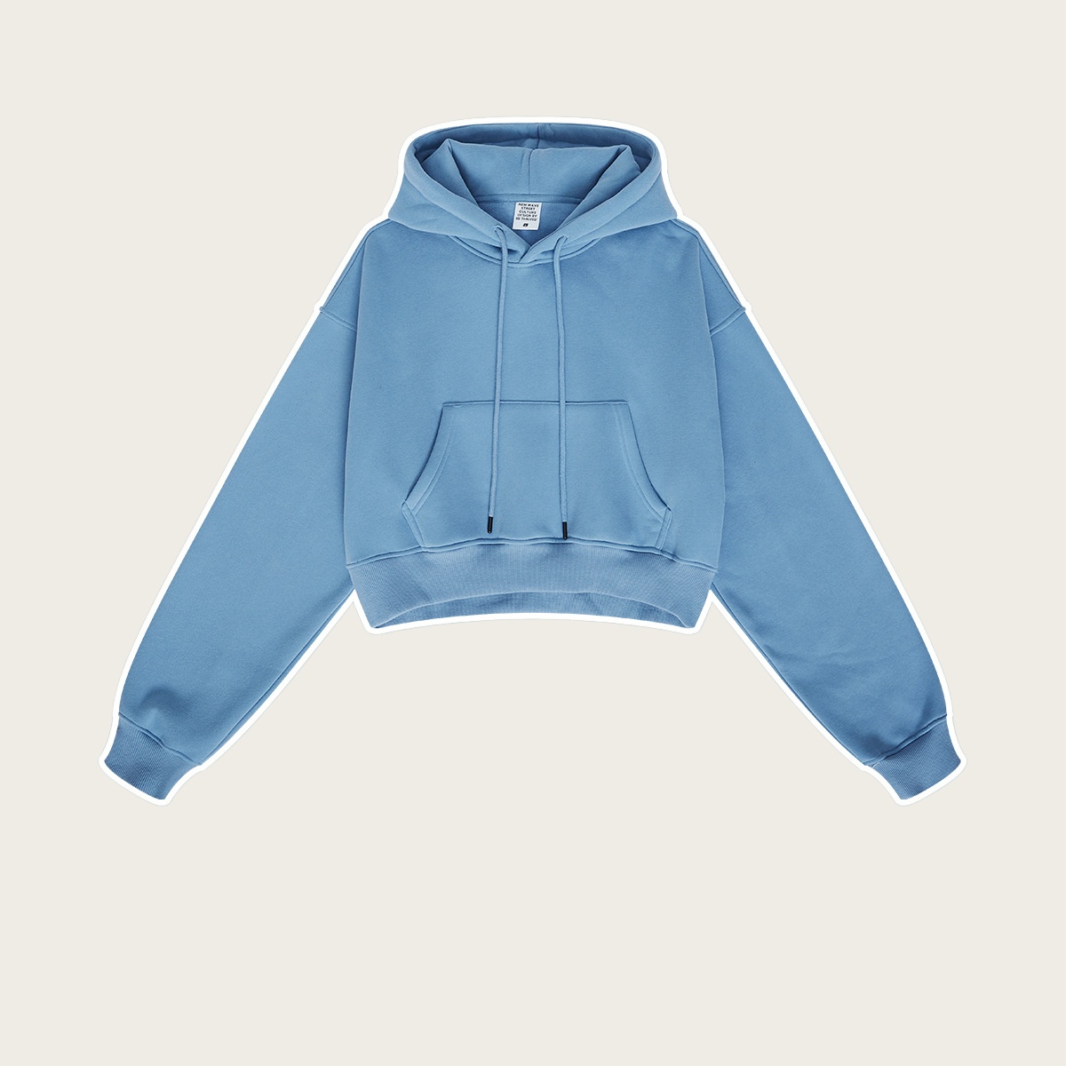 Sweat à capuche bleu