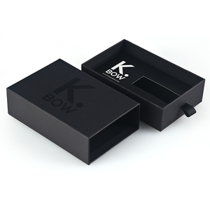 Heißer Verkauf: Maßgefertigte Geschenkbox mit Geprägtem Logo für Halsketten, Uhren und Schmuck - Luxuriöse Karton-Schubladenbox mit Band - Product Image 3