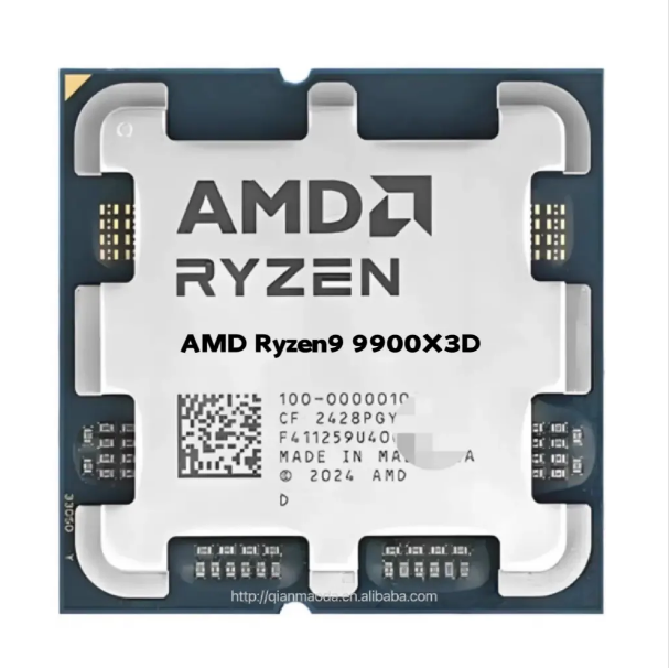 Original AMD R9 9900X3D CPU Original and Used Gaming and Content Creation Processor with AM5 Socket for Desktop New Box and Tray