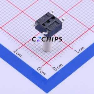 TL3301DF260QG Tactile Switch SMD-4P,6x6mm Switch Single Pole Single Throw Round Button 2.6N Vertical Mount - Product Image 2