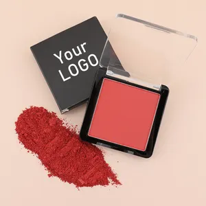 OCHAIN Alta Pigmentada Sem Logotipo Blush Face Maquiagem Private Label Pressionado Pó Compacto Blush