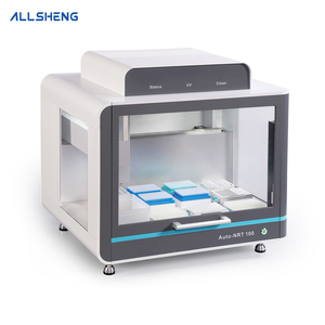 Máquina de placa de pozo 96/384, sistema de transferencia de líquidos, configuración de <span class=keywords><strong>PCR</strong></span> QPCR, manejo de líquidos para biología, estación de trabajo de brazo de pipeta de 8 canales - Product Image 1