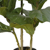 OH ARTS Plante Artificielle Haut de Gamme Effet Naturel, Mini Plante Artificielle, Bonsaï d'Extérieur, Arbre Naturel, Ficus Lyrata