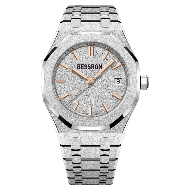 BESSRON Highquality Stainless Steel Wristwatch Case Waterproof Watch Bands Eco-Friendly Luminous Hands Model for Watch-01