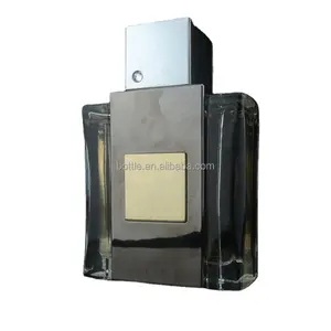 Cologne Bottle New Square 100ml Men Glass Perfume Bottle, Parfum Glass Cap Wholesale Factory in China with Gold PUMP Sprayer